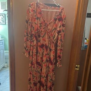 Floral Long Sleeve Dress